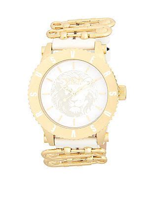 versus versace golden straps dress|versace leather strap.